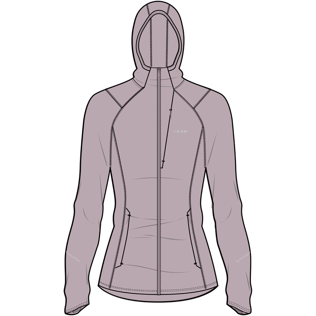 dámska mikina Viking Birger Hoodie Lady light pink