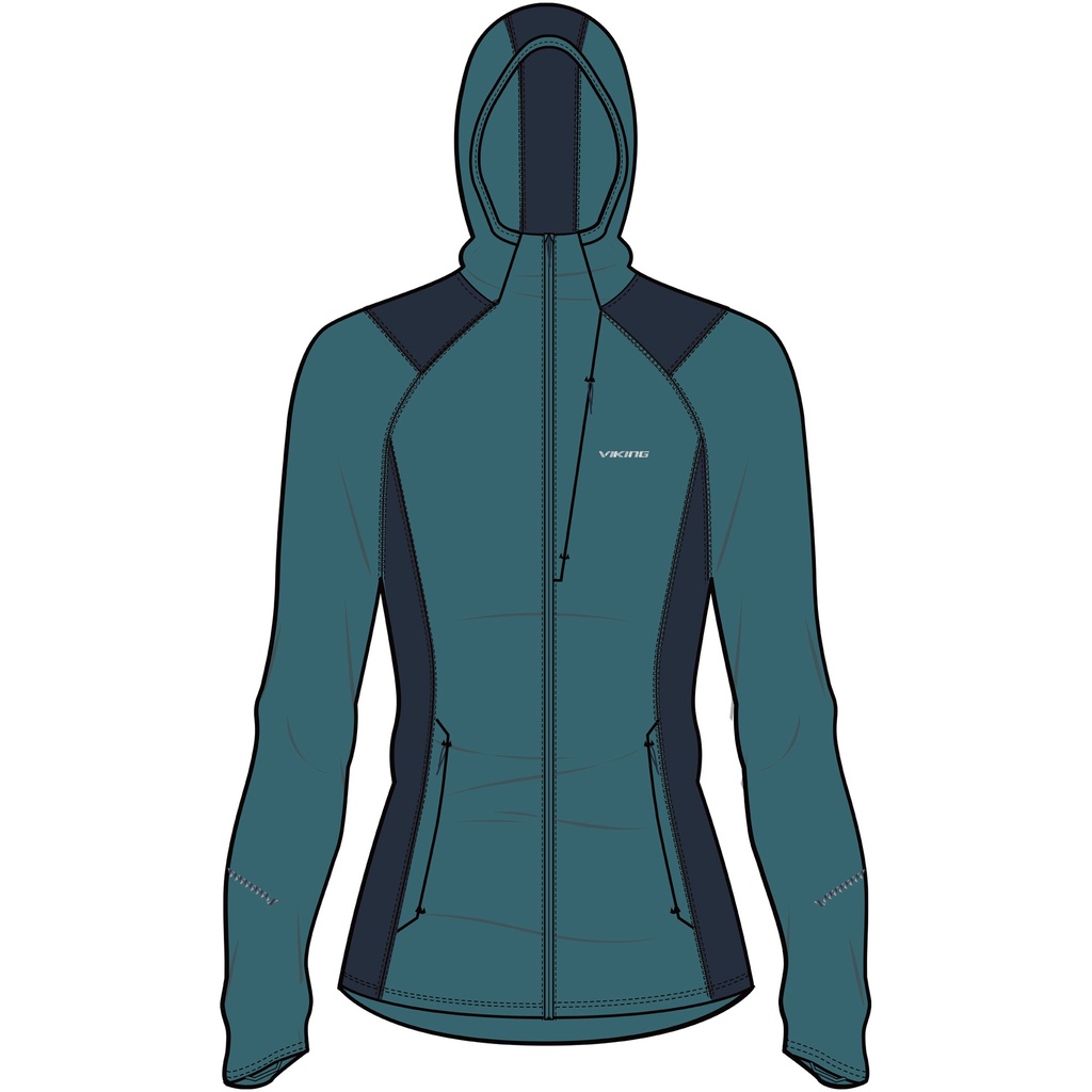 Damen-Sweatshirt Viking Birger Hoodie Lady navy