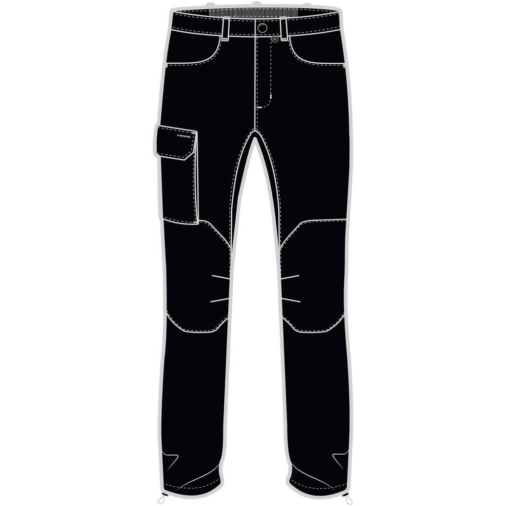 pánske nohavice Viking Hanzo Man black