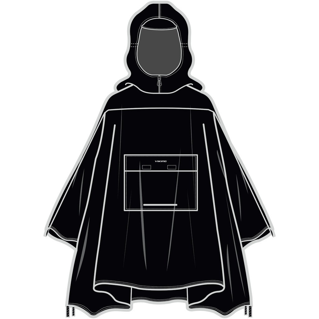 pončo Viking Vesper Backpack black