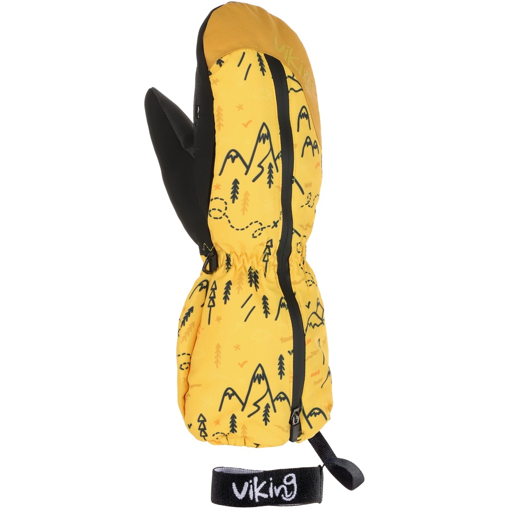 detské rukavice Viking Snoppy yellow