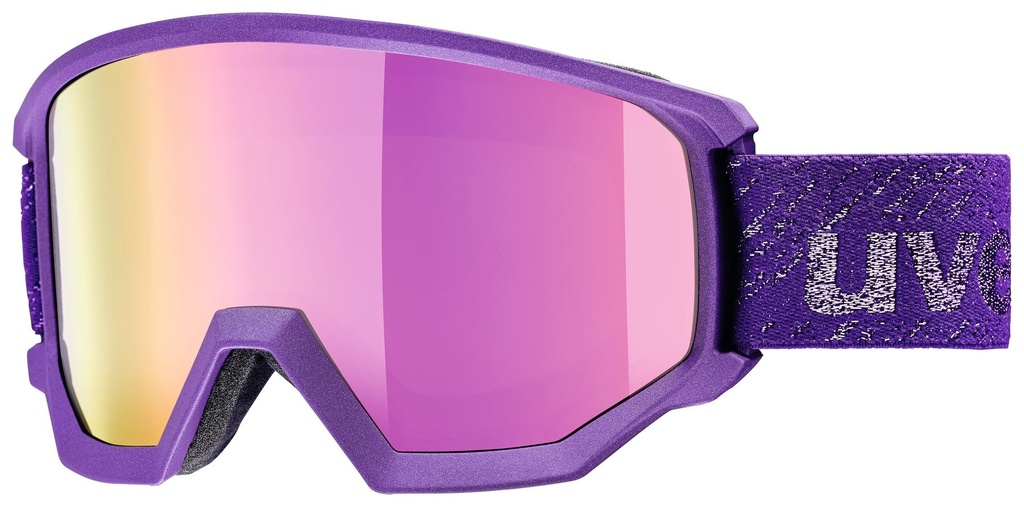 lyžiarske okuliare uvex athletic FM deep-violet mat dl/pink-lg