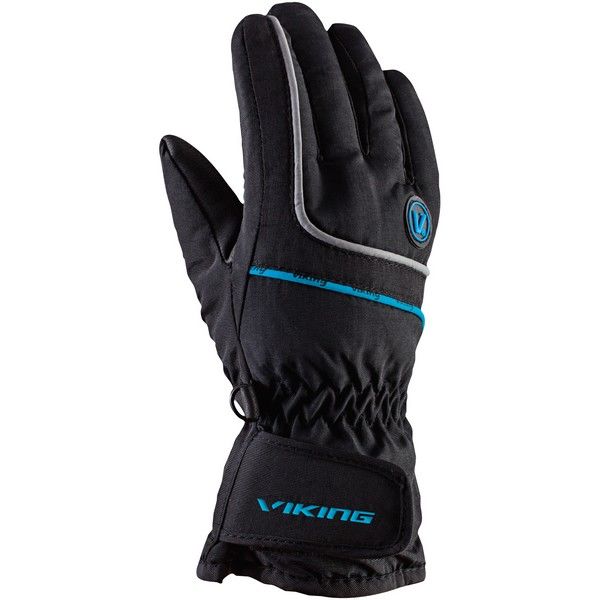 children's gloves viking Kevin Ski Kids black blue
