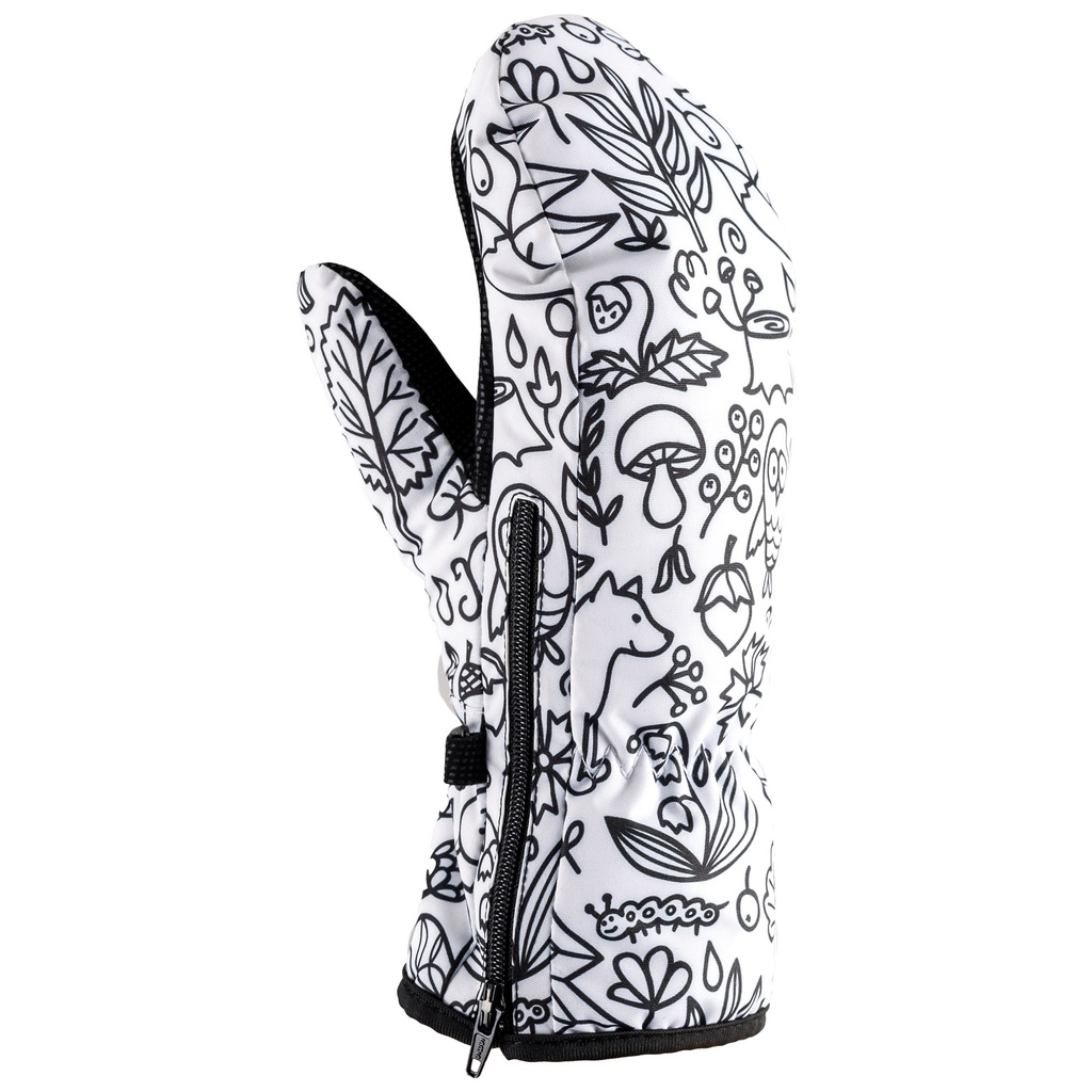 Kinderhandschuhe Viking Motiv white forest