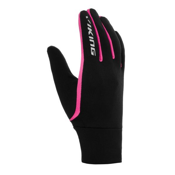 gloves Viking Foster black fuchsia