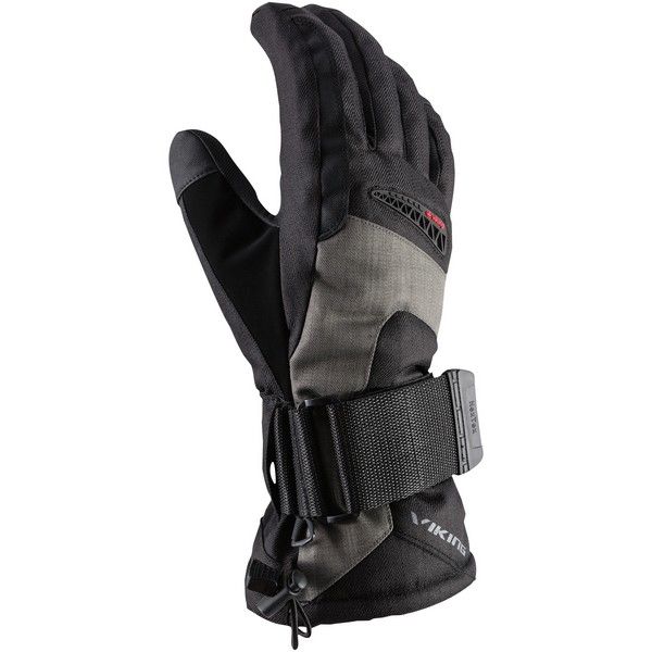 gloves viking Trex black grey