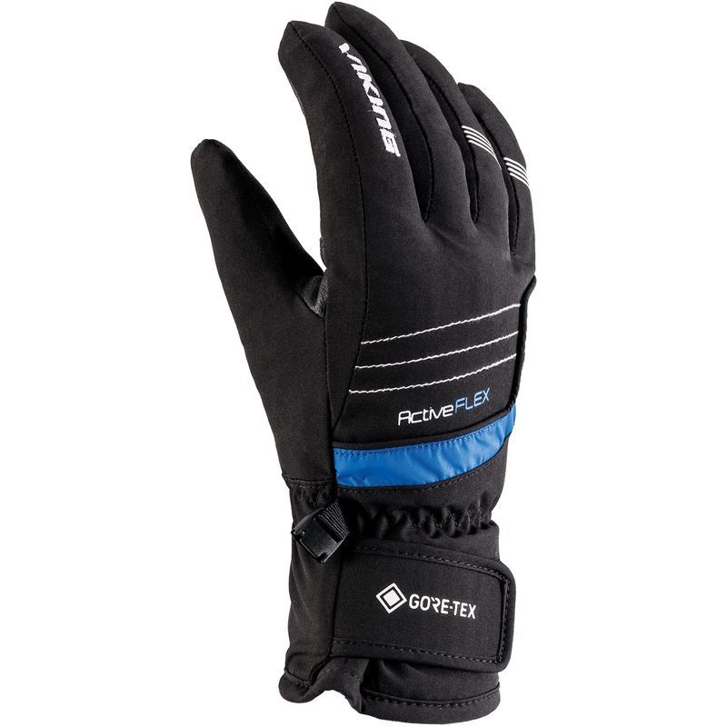 detské rukavice Viking Helix GTX Ski Kids black blue