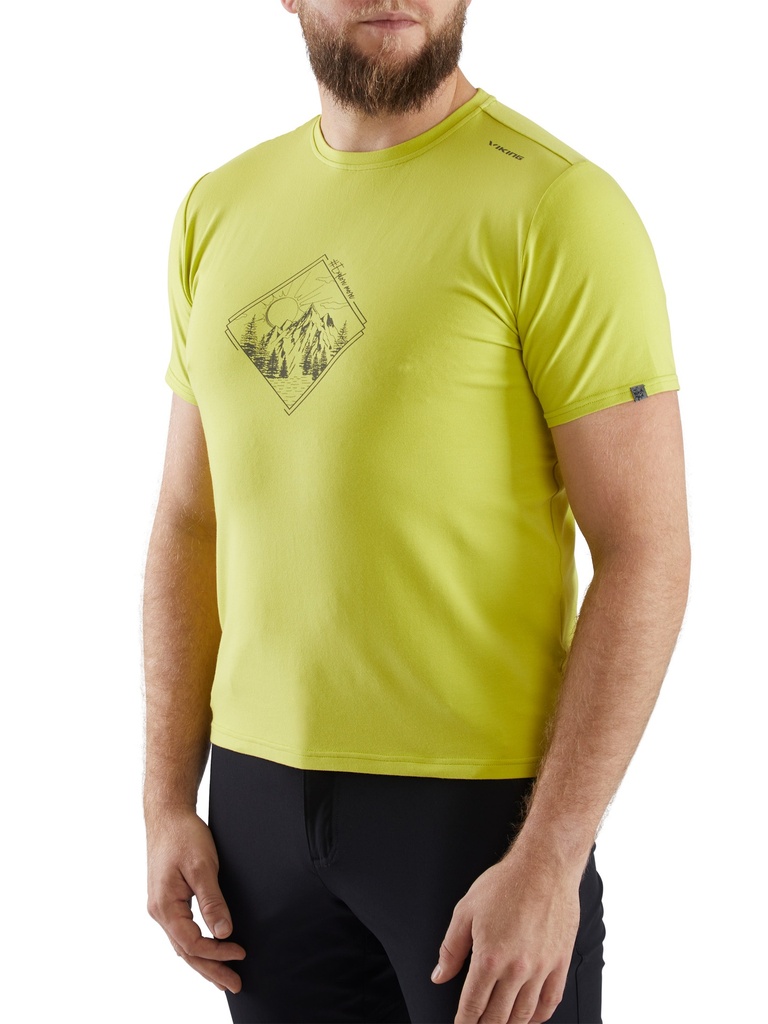 men's t-shirt Viking Lako Bamboo Man yellow