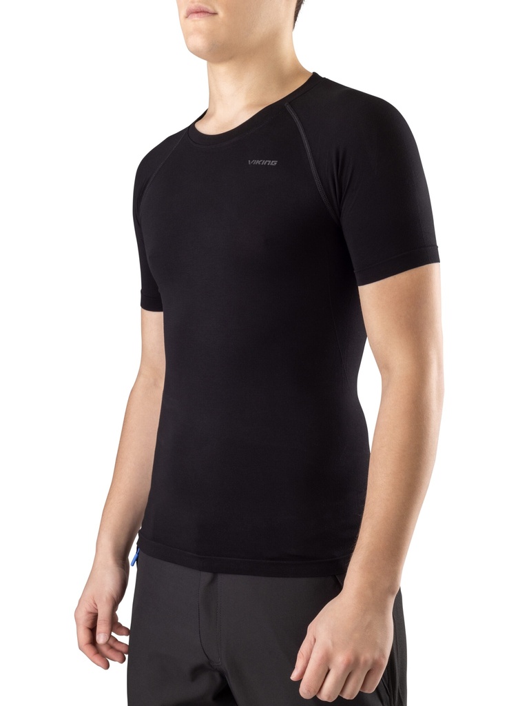 men's functional t-shirt viking Lockness Bamboo SS Man black