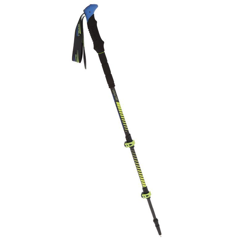 hiking poles Viking CARBO LITE lime/blue