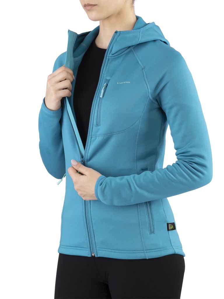 dámska mikina Viking Jukon Lady Hoodie turquoise