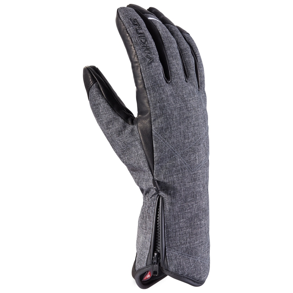 gloves Viking Hitra dark gray melange