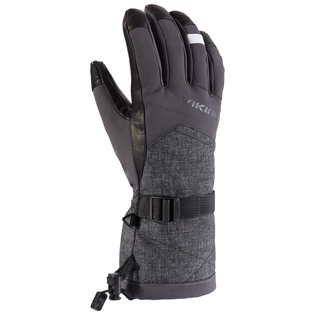 gloves Viking Alsten dark grey melange