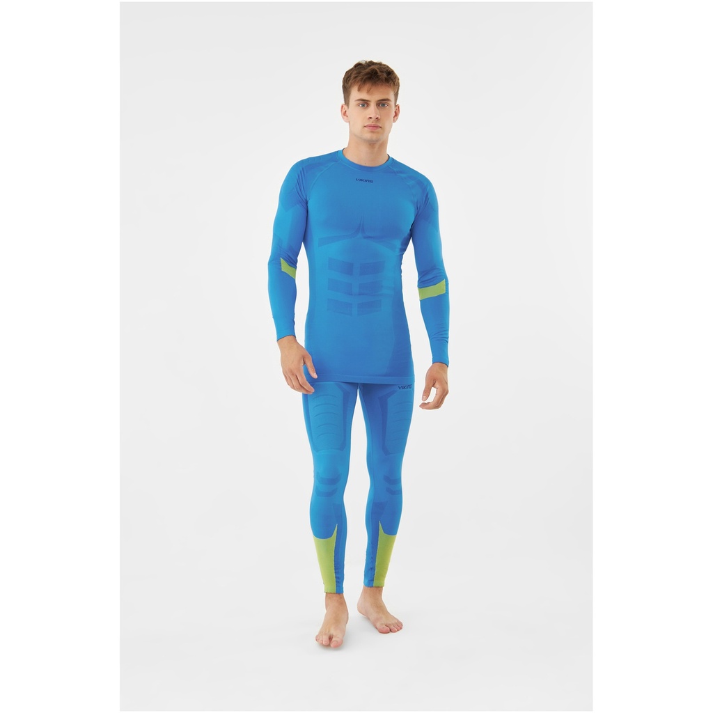 thermal underwear viking Volcanic Man Set blue/yellow