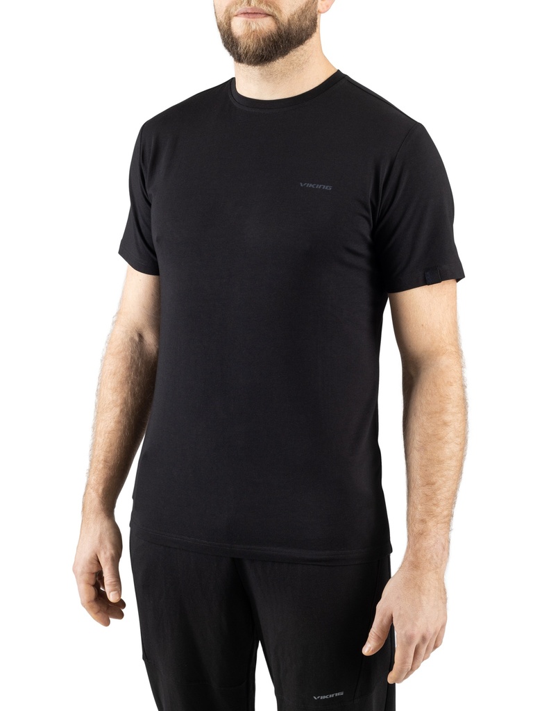 Herren-T-Shirt Viking Harvi Bamboo Man black