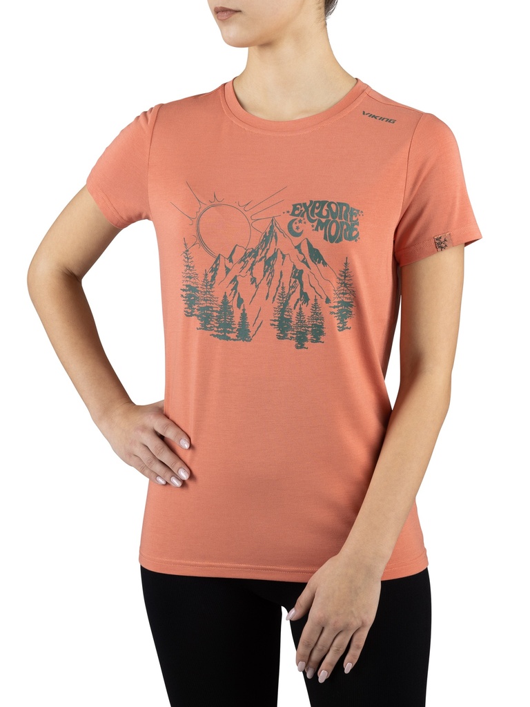 T-Shirt Viking Hopi Lady pink