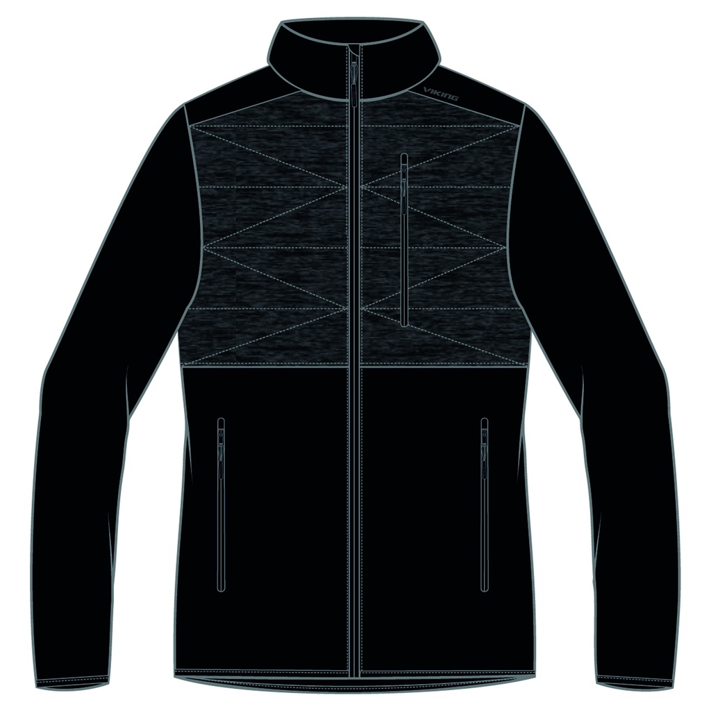 bunda Viking Montana Man black/grey
