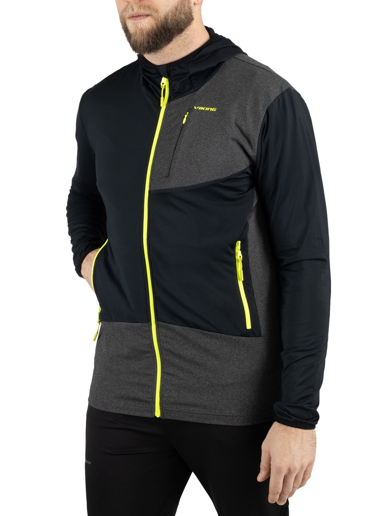 jacket Viking Tacoma Man black/grey melange
