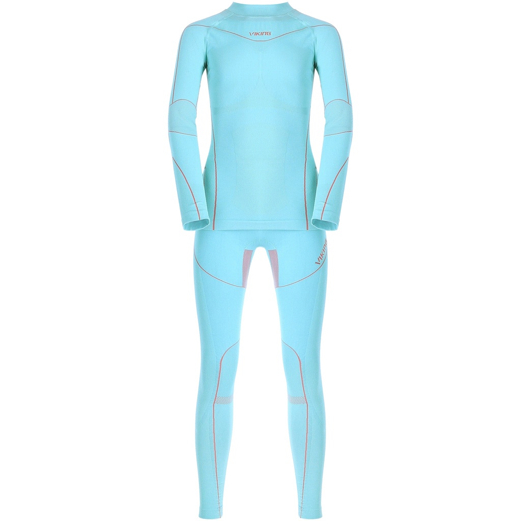 detské termoprádlo Viking Fliper Kids Set turquoise fuchsia