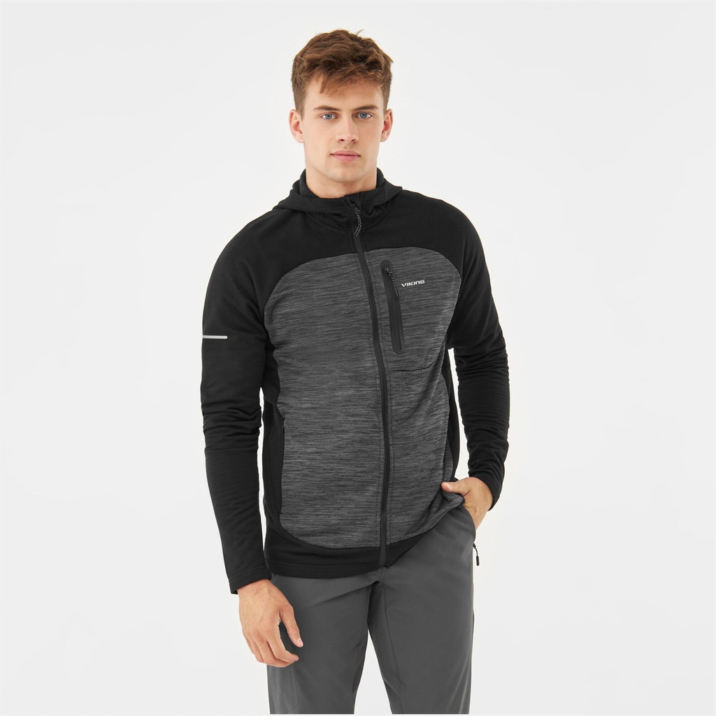 men's sweatshirt Viking Delmore Man black/dark grey melange