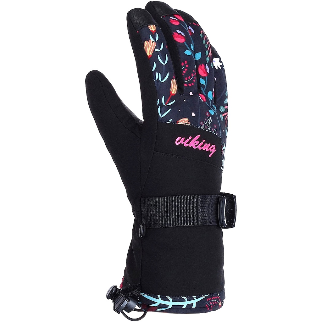 rukavice Viking Tanuka Ski Lady black/fuchsia