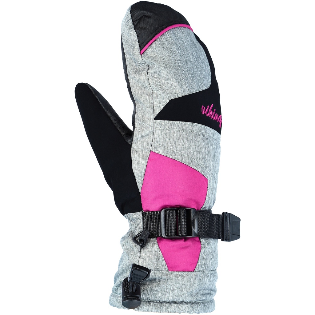 women's gloves viking Ronda Mitten Ski Lady grey/pink