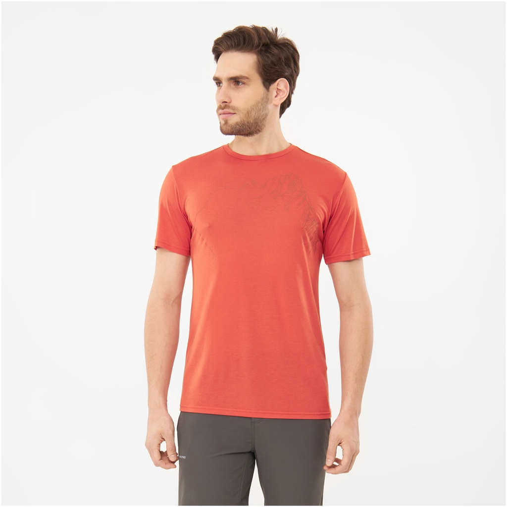 men's t-shirt viking Morain Bamboo Man orange