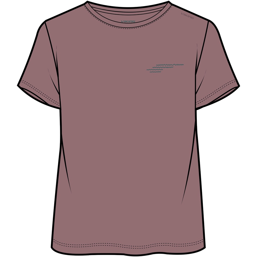 women's t-shirt Viking Morain Bamboo Lady light pink