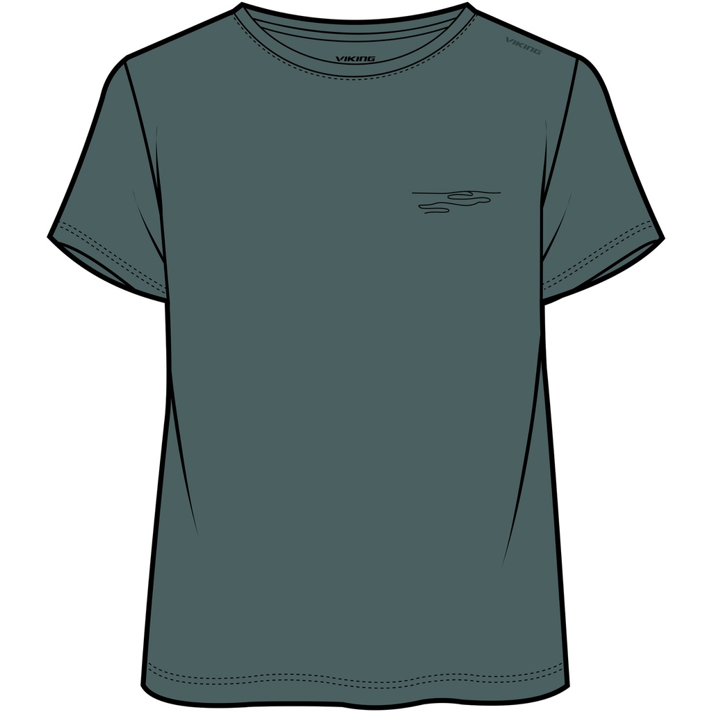 women's t-shirt Viking Morain Bamboo Lady green