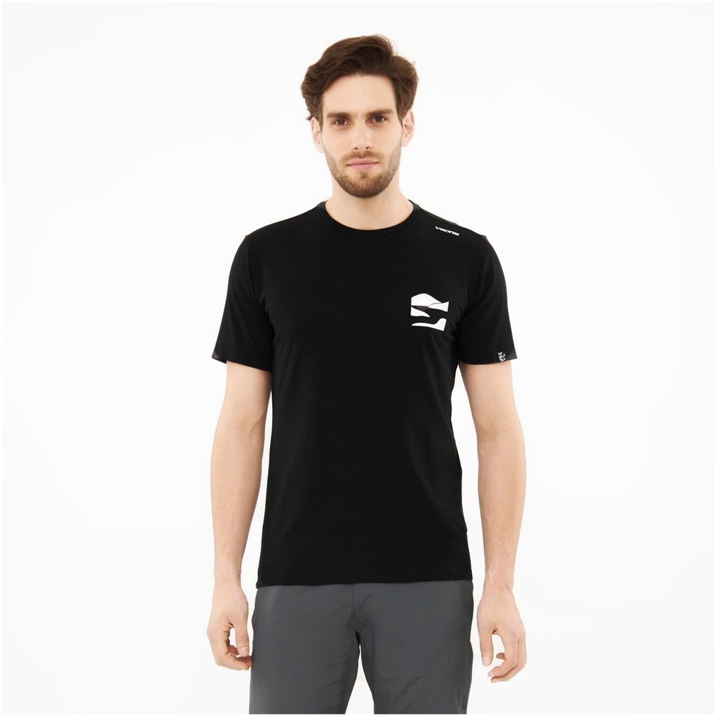 men's t-shirt Viking Lako Bamboo Man black/white