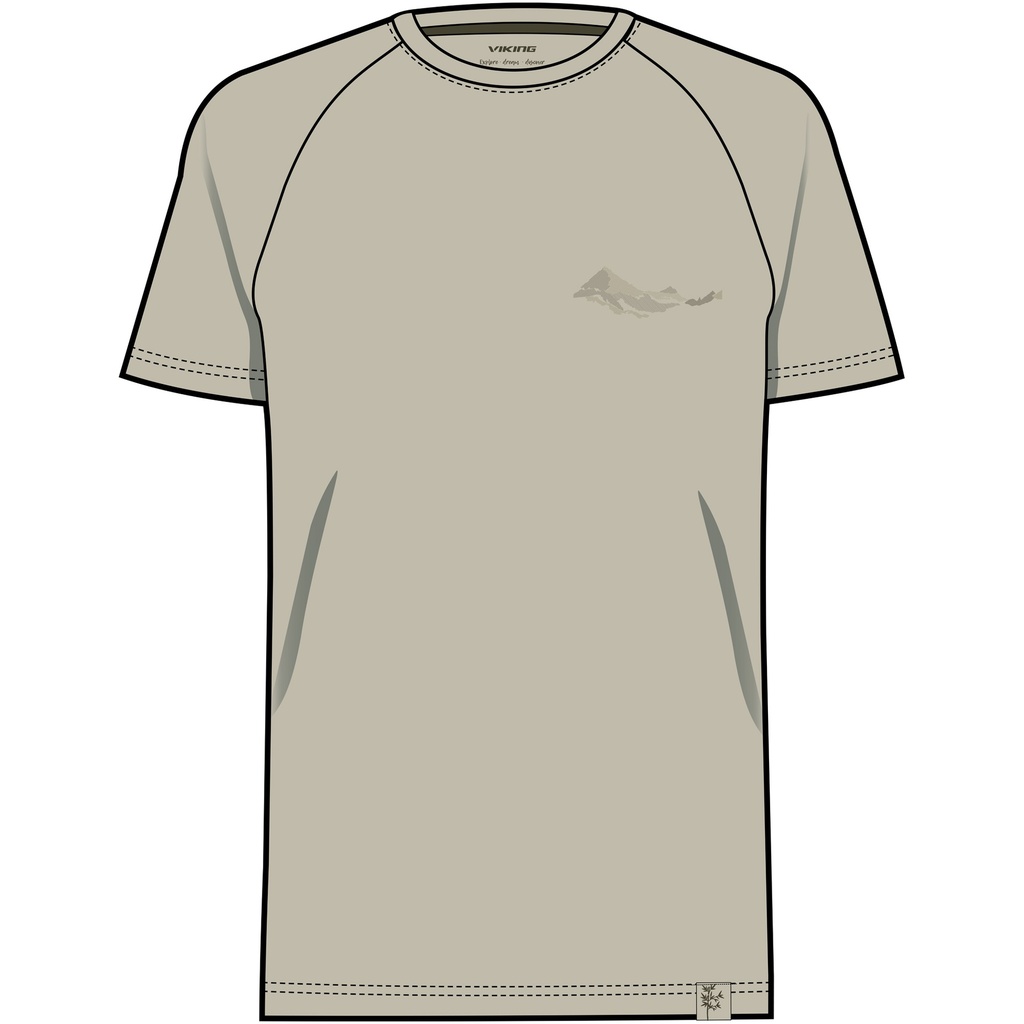 men's t-shirt Viking Likelo Bamboo Man beige