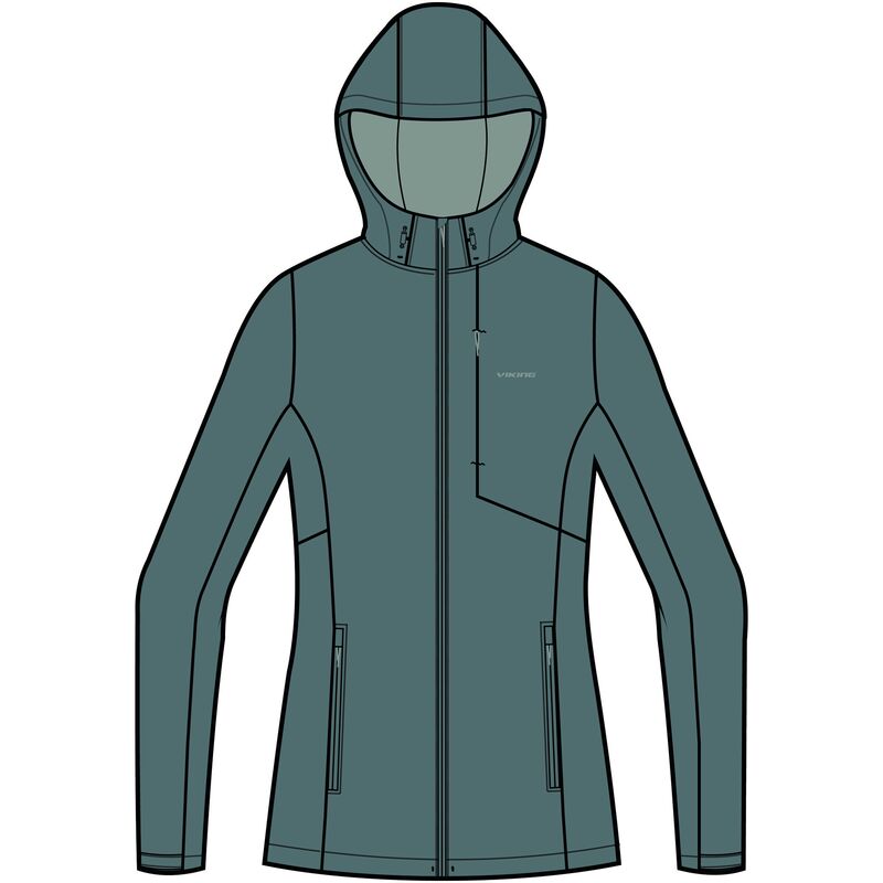 women's viking jacket Delber Lady green