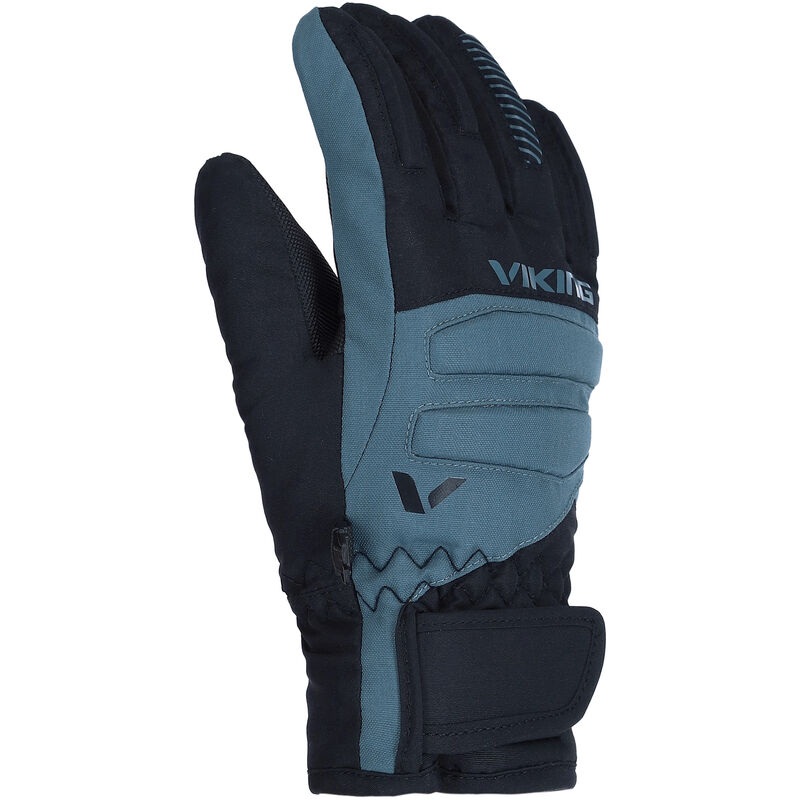 children's gloves Viking Flinx Ski Kids black/light blue