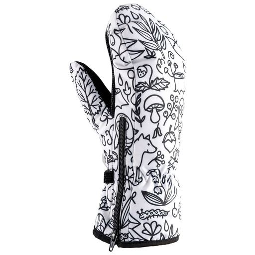 Kinderhandschuhe Viking Motiv white forest