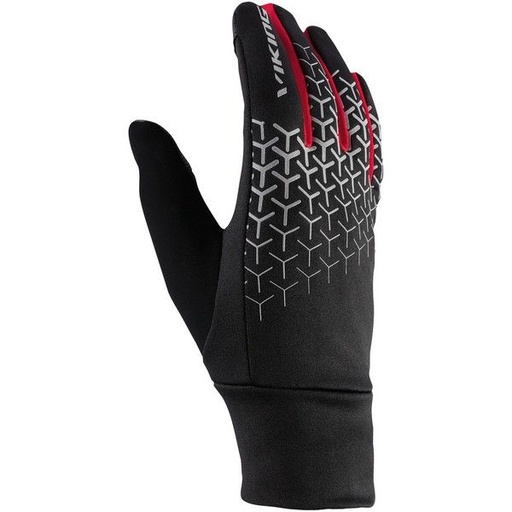 gloves Viking Orton Extra Light Multifunction black/red