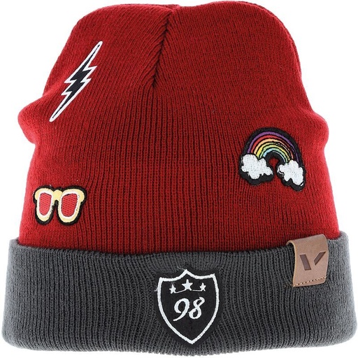 [201/21/0034/34/UNI] čepice Viking Tobi grey red