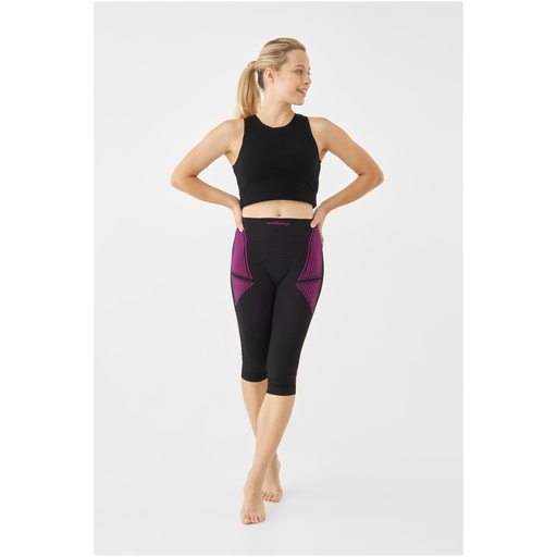 termoprádlo Viking Etna 3/4 nohavice black purpel