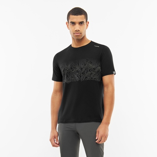 Herren-T-Shirt Viking Lenta Bamboo Light Man black