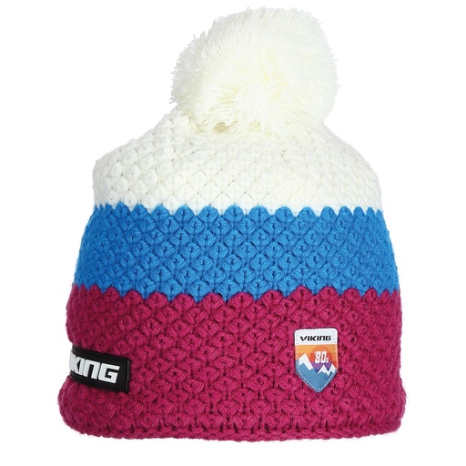 [210/24/8753/4601/UNI] čepice Viking Graceland 80´ UNI fuchsia/blue/white