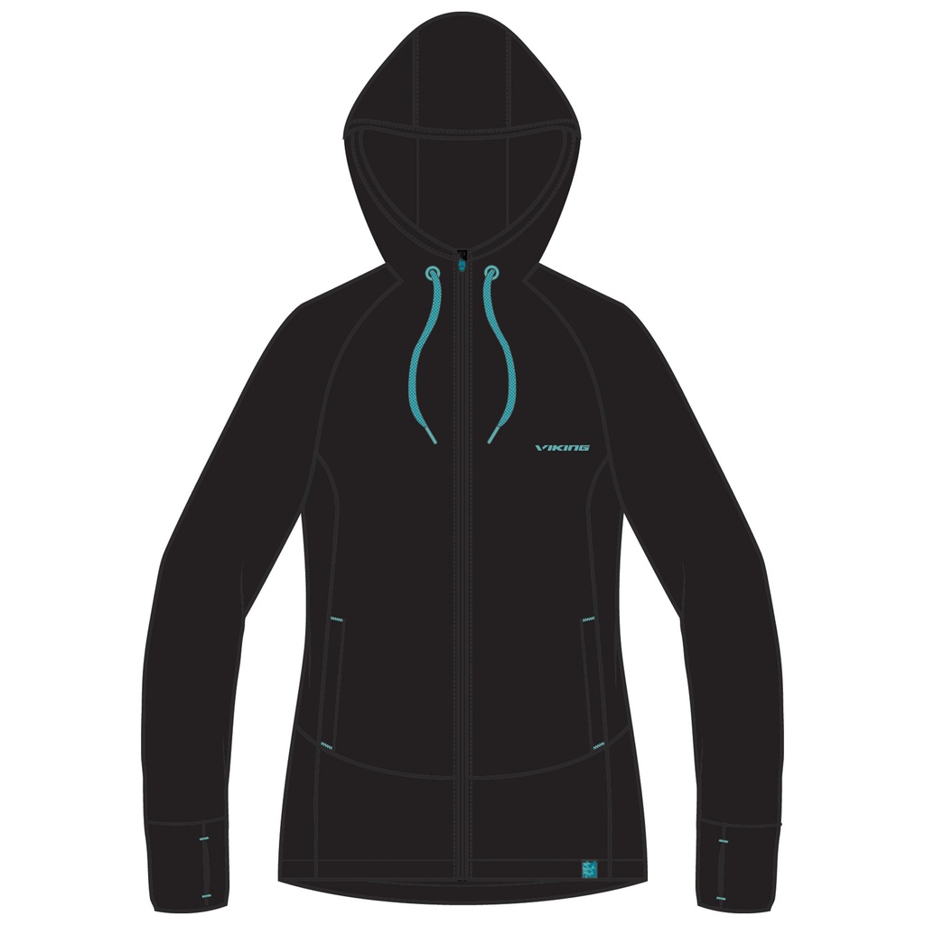 bunda viking Tulda Bamboo Lady black