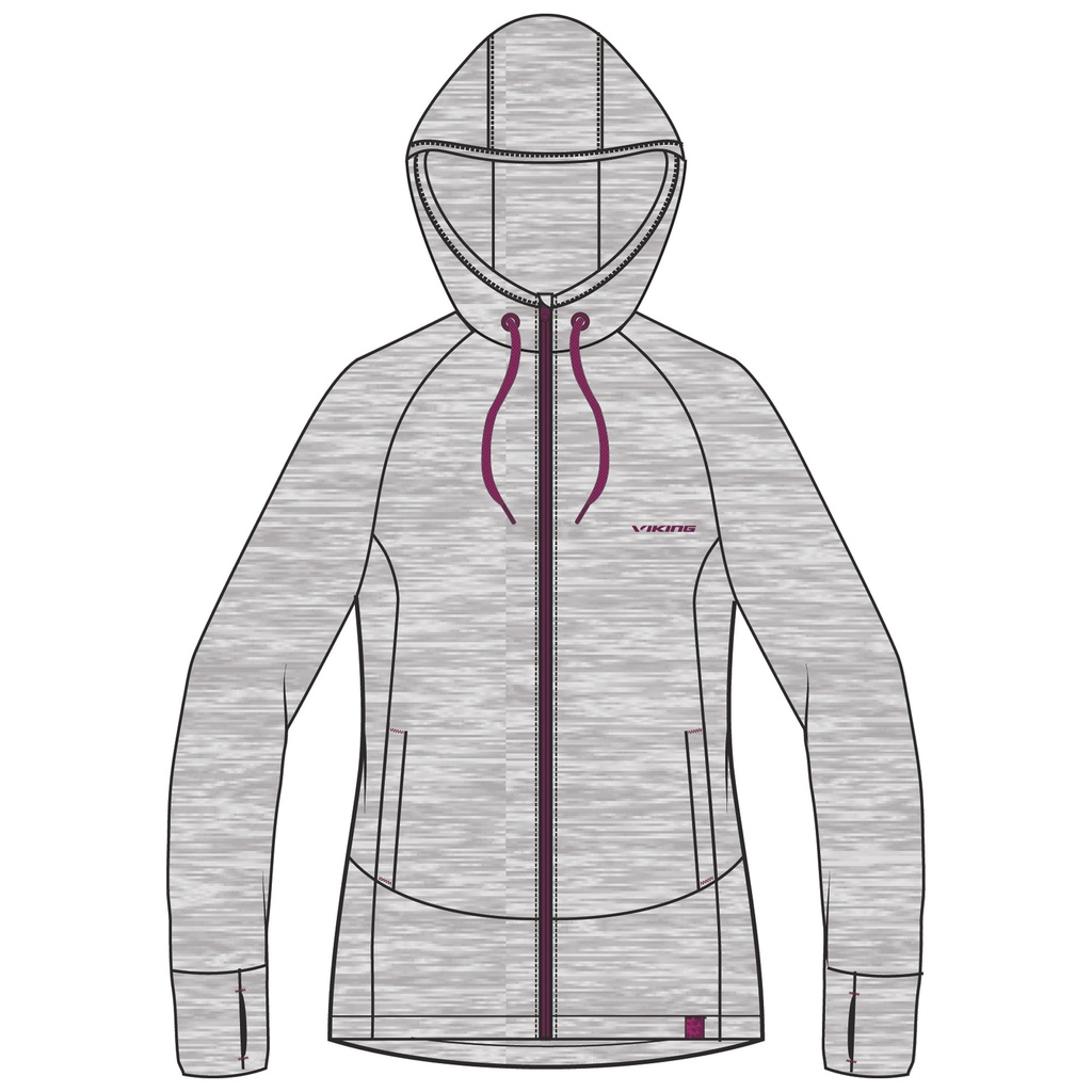 bunda viking Tulda Bamboo Lady grey