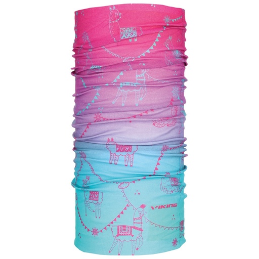 [415/24/4499/7046/UNI] kids bandana Viking 4499 Regular Kids turquoise/fuchsia