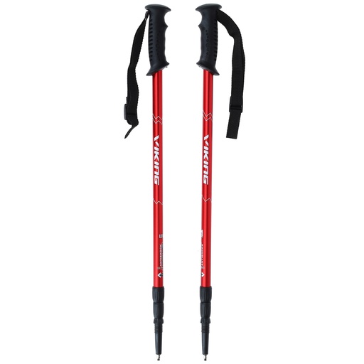 [610/15/1501/34/UNI] hiking poles Viking Rock Trekking red