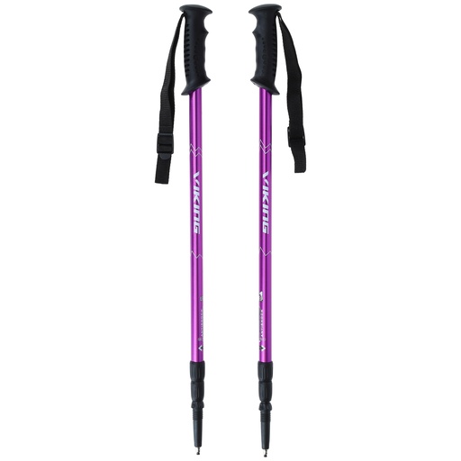 [610/15/1501/46/UNI] hiking poles Viking Rock Trekking pink