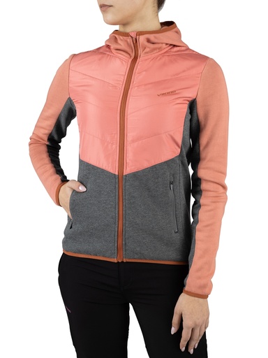 sweatshirt Viking Creek Lady Hoodie Bamboo pink/grey