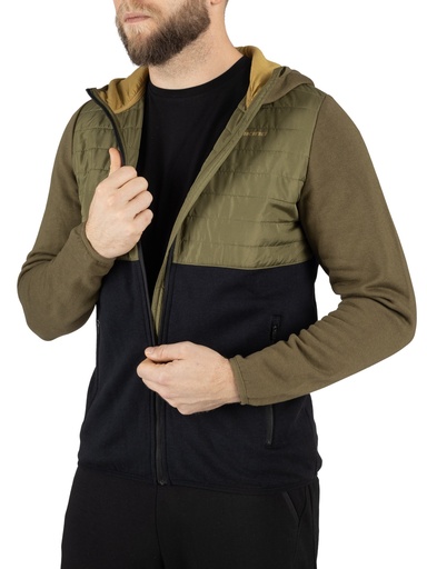 sweatshirt Viking Creek Man Hoodie Bamboo olive/black