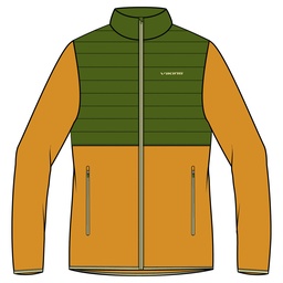 mikina viking Creek Man Bamboo yellow/green