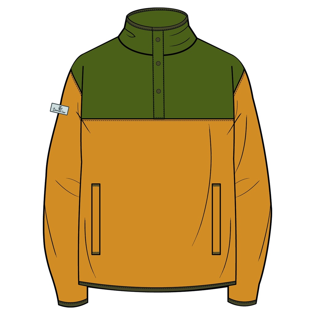 mikina viking Lakeside Man Bamboo brown/navy