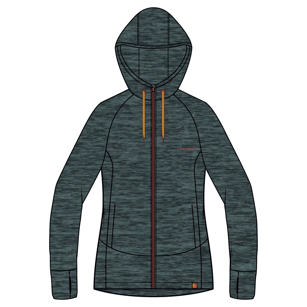 mikina viking Lonetree Lady Bamboo grey