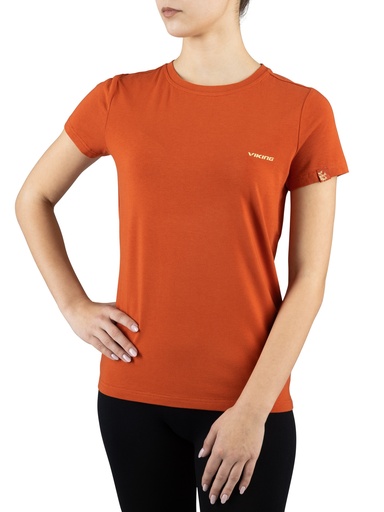 Damen-T-Shirt Viking Harvi Bamboo Lady orange